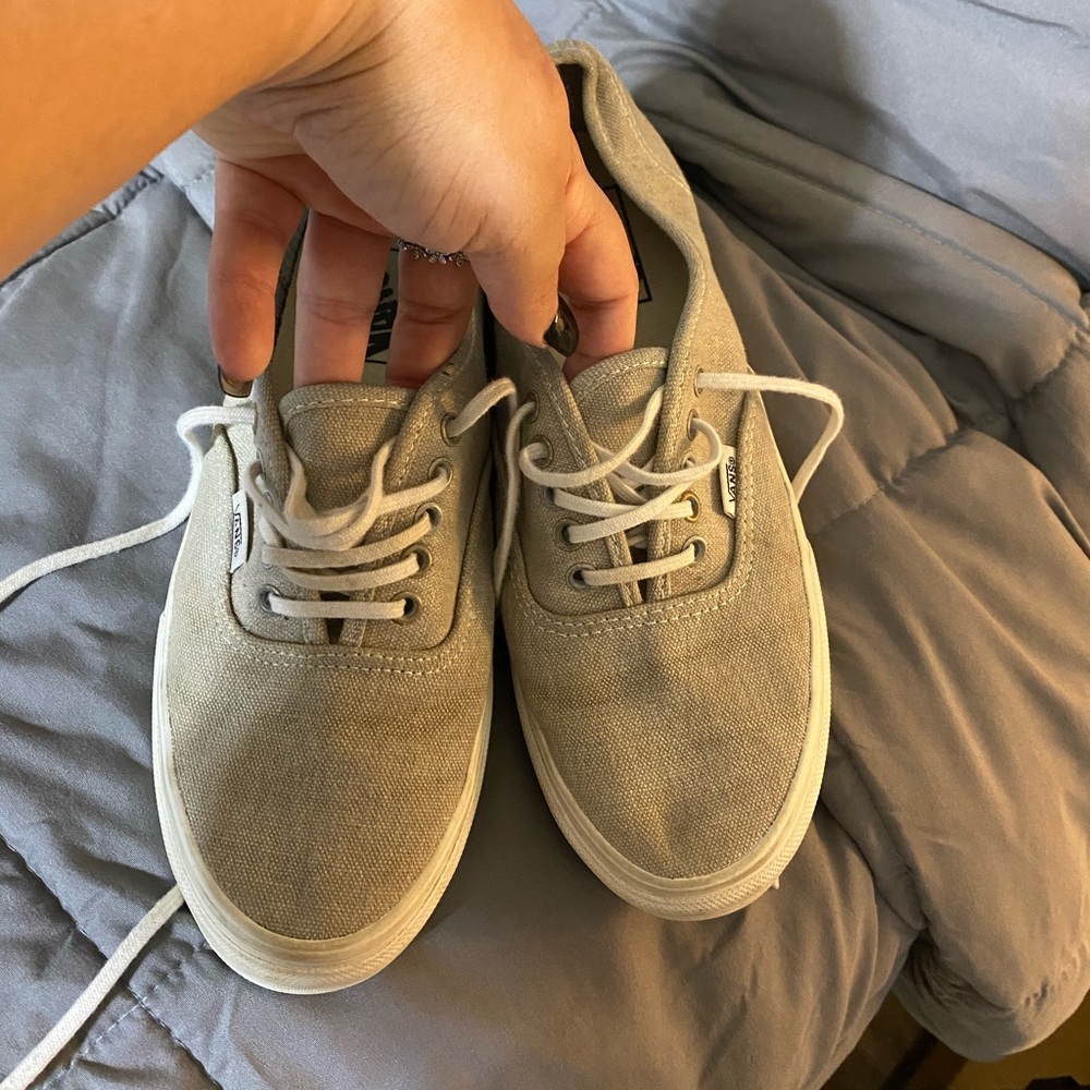 beige / tan vans